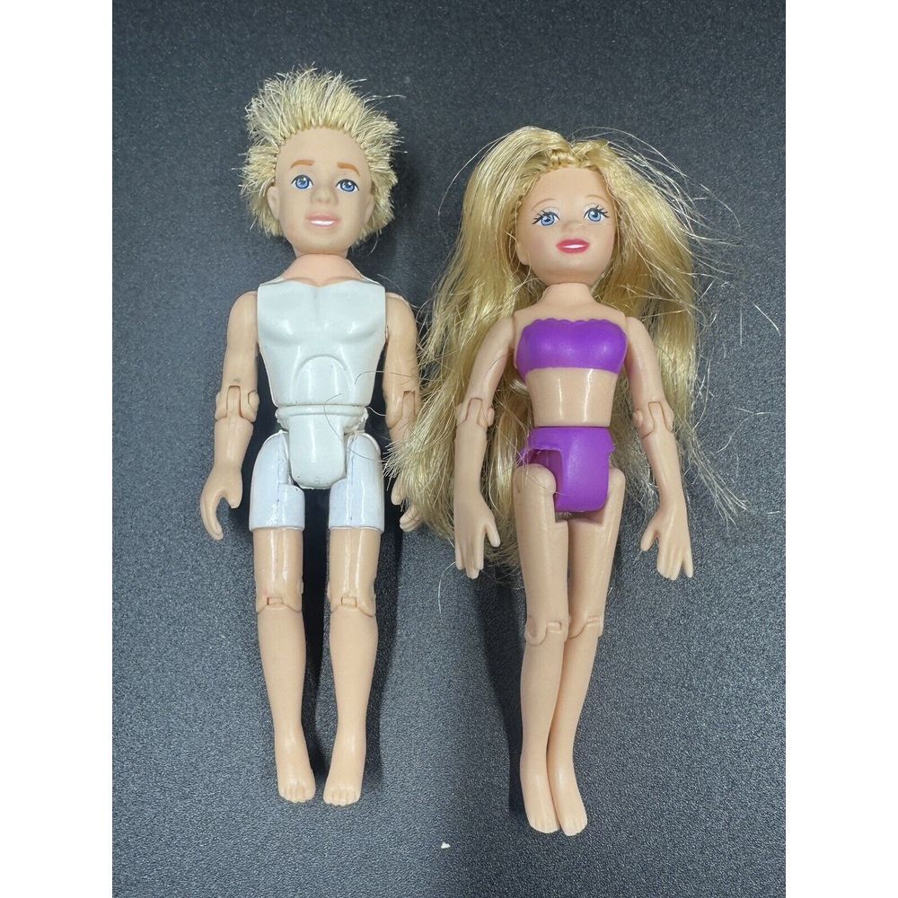 Polly and Rick Vintage And Articulated Rare couple! Jointed See Pics.
